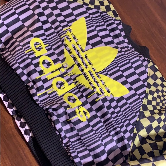 Authentic Jeremy Scott Checkered Crop Bomber coat - Picture 5 of 8